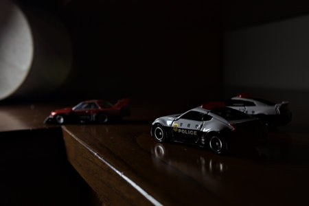 Genoa, Italy - 20TH NOVEMBER 2025 - Takara Tomi replicas of a Nissan Skyline Turbo Super Silhouette...
