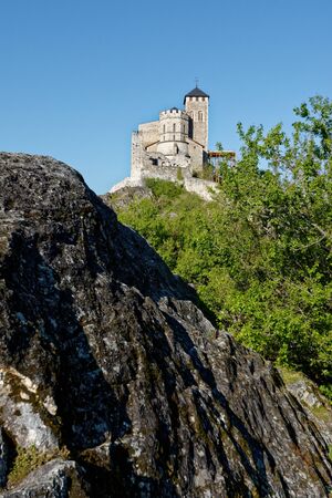 Sion, Valais, Switzerland, 05.01.2019, Castle and Basilica of Val?reのeditorial素材
