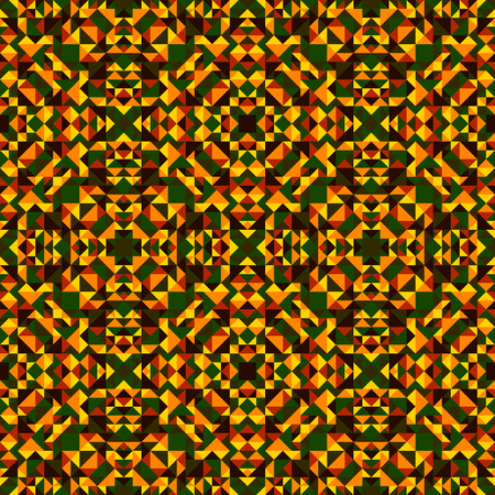 Abstract infinite vector background from a large number of multi-colored trianglesのイラスト素材