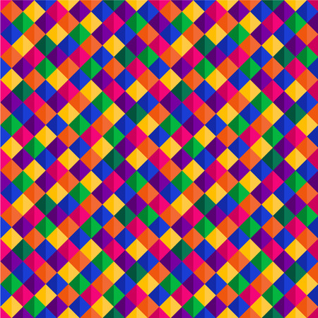 Abstract infinite vector background from a large number of multi-colored trianglesのイラスト素材