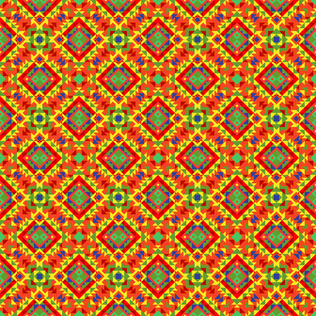 Abstract infinite vector background from a large number of multi-colored trianglesの写真素材
