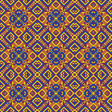 Abstract infinite vector background from a large number of multi-colored trianglesの写真素材