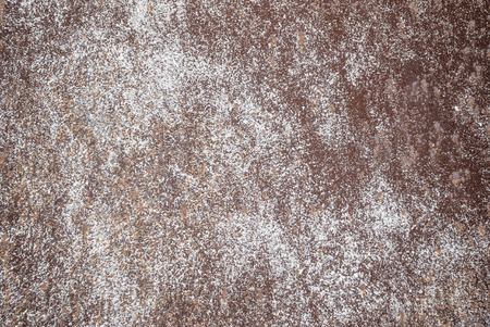 Texture of the old damaged rusty letter of iron close up
