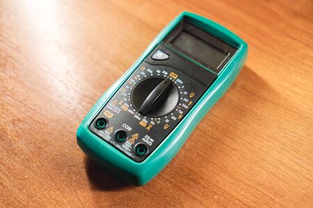 The photo of the device for measurement of current, resistance and tension of the electric circuitの写真素材