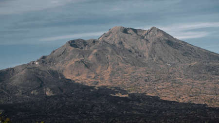 Video of high volcano with clouds on Bali island in Indonesiaの写真素材