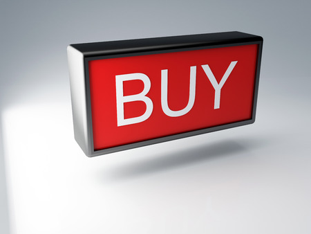 3d red Buy buttonの写真素材