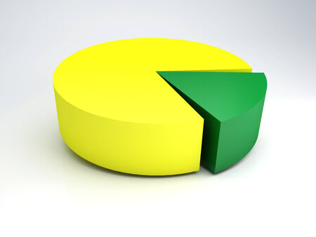 business statistics graph, 3d render  の写真素材