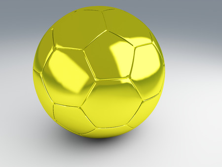 Gold cup football  Sport champion, 3d Illustrationの写真素材