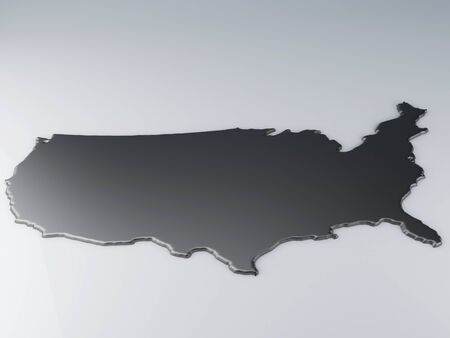 United States map 3dの写真素材