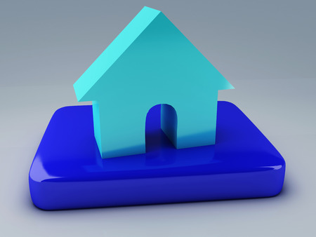 web home buttonの写真素材