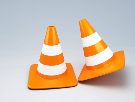 traffic cone の写真素材