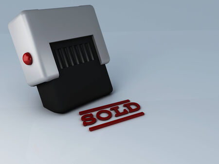sold stampの写真素材