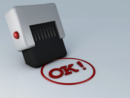 OK stampの写真素材