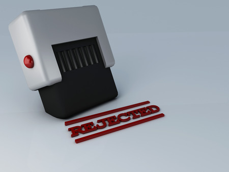 rejected stampの写真素材
