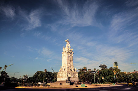 view of city, Buenos Aires, Argentinaのeditorial素材