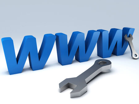 Website under constructionの写真素材