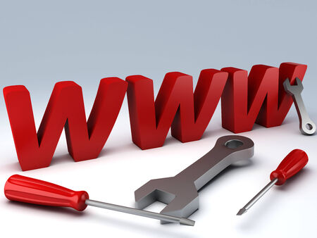 Website under constructionの写真素材
