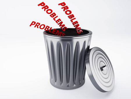 problem trashの写真素材