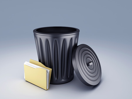 folder trashの写真素材