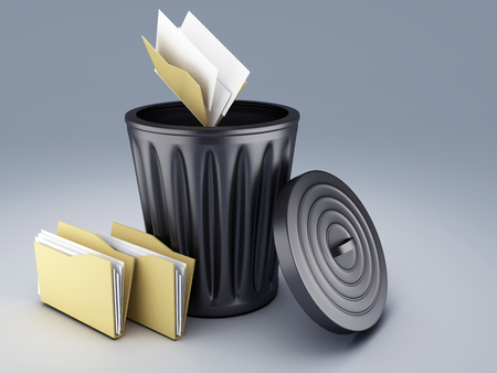 folder trashの写真素材