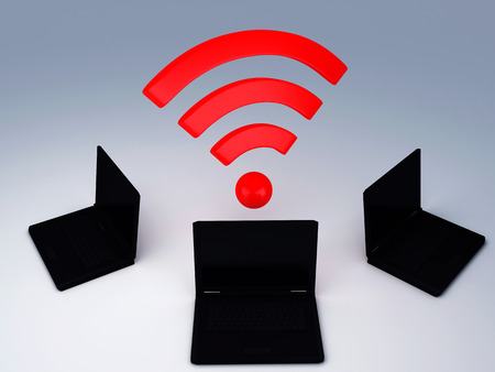 wifi networkの写真素材