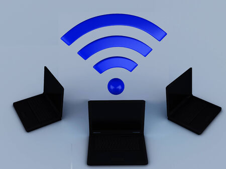 wifi networkの写真素材