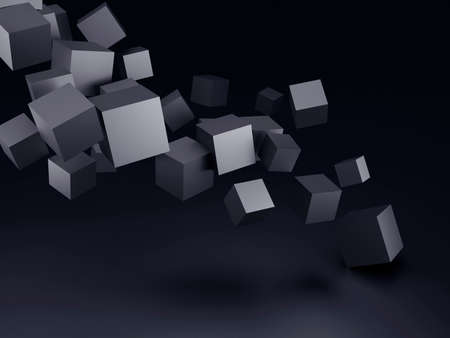 Abstract background cubes の写真素材