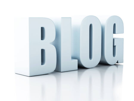 blog 3d illustrationの写真素材