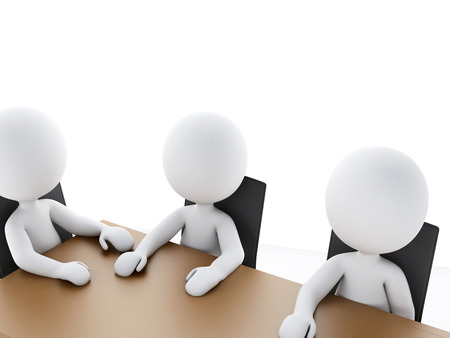 3d image renderer. Business people in a meeting room Office. Business partnersの写真素材