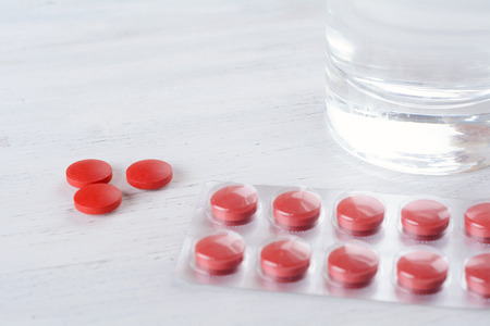 Close-up of pills and tablets. Healthcare concept.