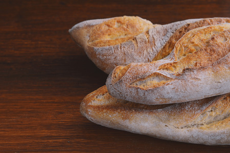 Close up of various types of bread