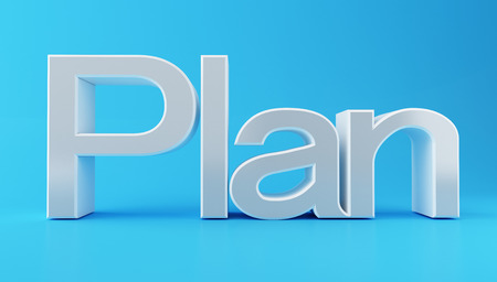 3d illustration. Business plan text. Success concept.の写真素材