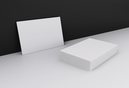 3D illustration. Business card For graphic designers presentations and portfolios. Mockup concept.