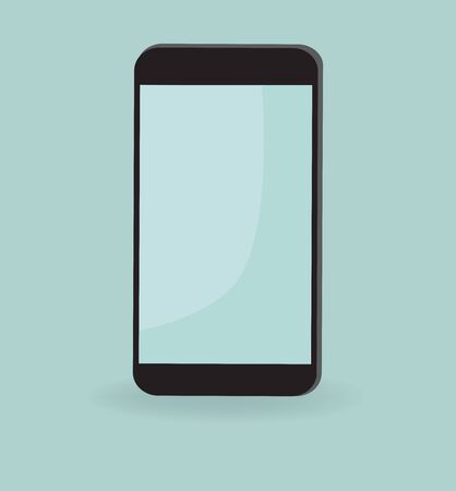 Vector illustration. Smartphone with empty screen. Communication concept.の写真素材
