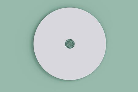 3D Illustration. CD or DVD compact disc on isolated background. Mockup template design concept. の写真素材
