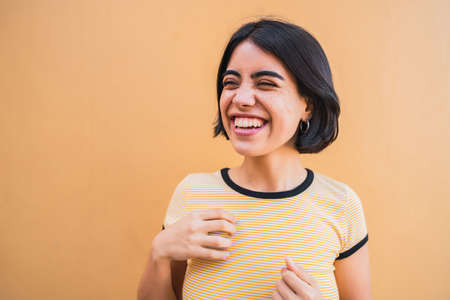 Portrait of young latin woman.の写真素材