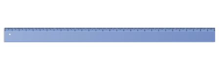 Digital illustration of a blue plastic ruler isolatedの写真素材