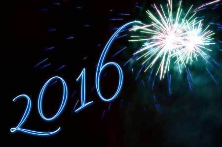 Fires of artifice - Night full of colorsの写真素材