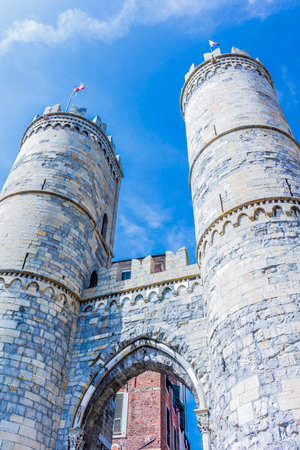 soprana port of Genoaの写真素材