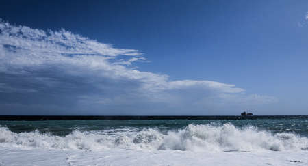 of voltri beachの写真素材