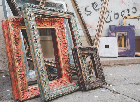 some picture frames without canvasの写真素材