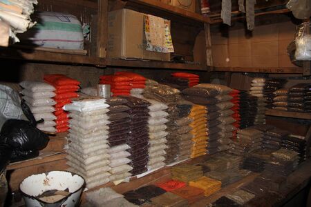 typical spices in african marketのeditorial素材
