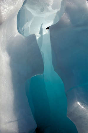 Detail of the ice of an icebergの写真素材