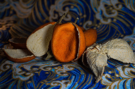 Chinese herbal medicine - Orange Peelの写真素材