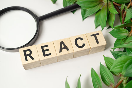 word of wooden blocks with a letter on white backgroundの写真素材