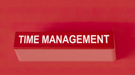 time management on keyboard space button.の写真素材