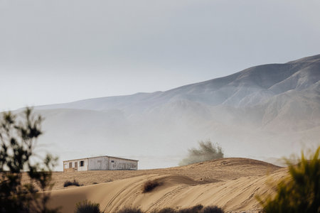 View of the desertの写真素材