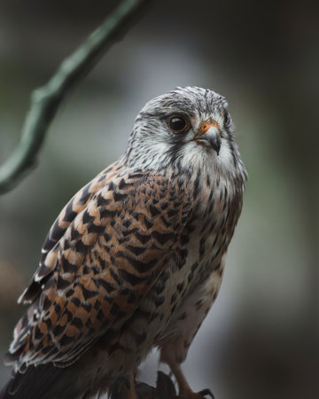Closeup of a wild hawk background