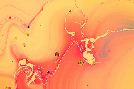 A beautiful oily painting with mixed colors - perfect for abstract art concepts
