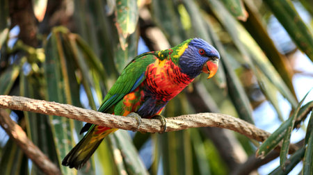 Coconut lorikeetの写真素材